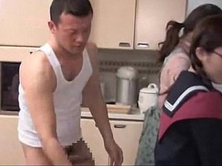 형제가 빌어 먹을 일본 안경 여학생