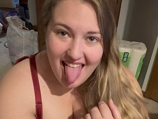 Hot BBW ภรรยา blowjob กลืนสุดยอด !! ด้วยรอยยิ้ม