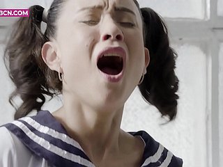 Hardcore Squirting Orgazm ile Teen Cosplay Japonya Cosplay, Pigtails Ripple Orgazm Islak Kanepe ile Asya Esmer