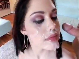 หลาย cumshot รวบรวมใบหน้า