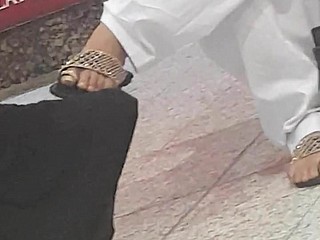 Carino teenager pakistano, bei piedi e faceshot